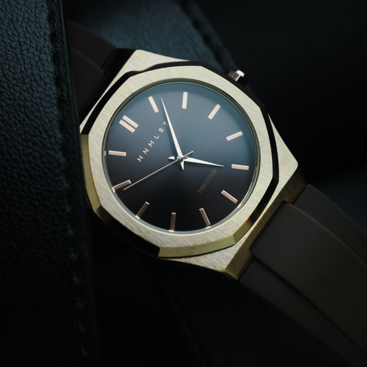 Prestige Mahogany - Rose‑Gold Case, Brown Dial, Brown Strap
