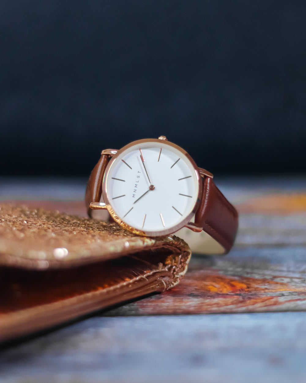 Scarlet (Rose Gold & Brown)