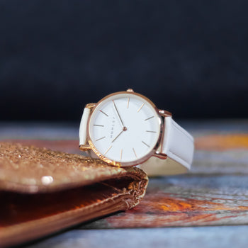 Scarlet (Rose Gold & White)