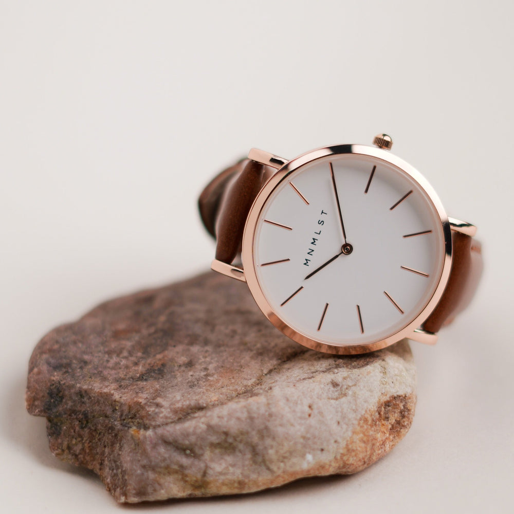 Scarlet (Rose Gold & Brown)
